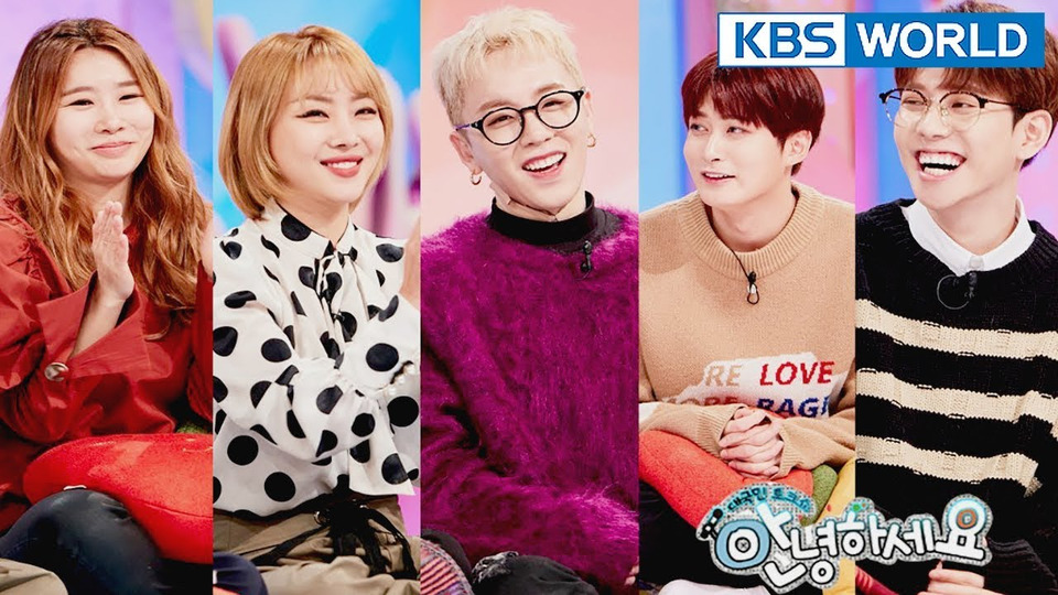 s01e350 — Narsha, Jea, Block B's Park Kyung, Taeil, Jaehyo