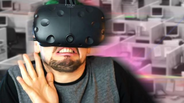 s05e609 — SCARIER THAN IT LOOKS | The Cubicle (HTC Vive Virtual Reality)