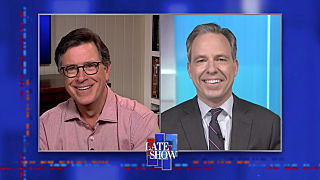s2020e66 — Stephen Colbert from home, with Jake Tapper; Tame Impala