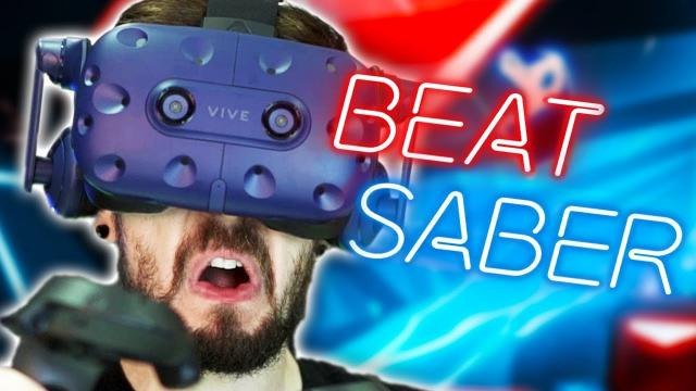 s08e06 — CAN YOU HAVE MORE FUN THAN THIS?! | Beat Saber #1 (HTC Vive Virtual Reality)