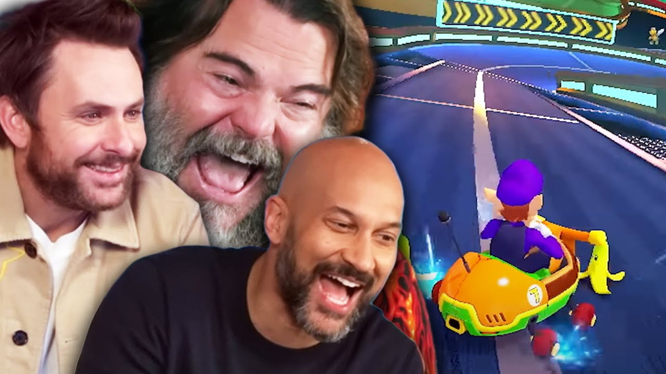 s12e31 — I challenged the cast of the MARIO MOVIE in Mario Kart