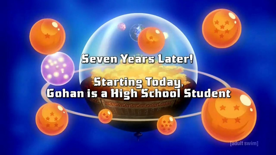 s02e01 — 7 Years Since That Event! Starting Today, Gohan's a High Schooler