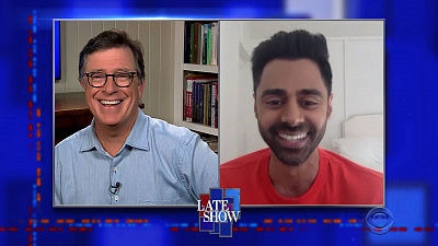 s2020e83 — Stephen Colbert from home, with Hasan Minhaj, Jason Isbell and the 400 Unit