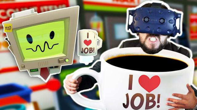 s08e48 — I'M A GIANT | Job Simulator w/mods (HTC Vive Virtual Reality)