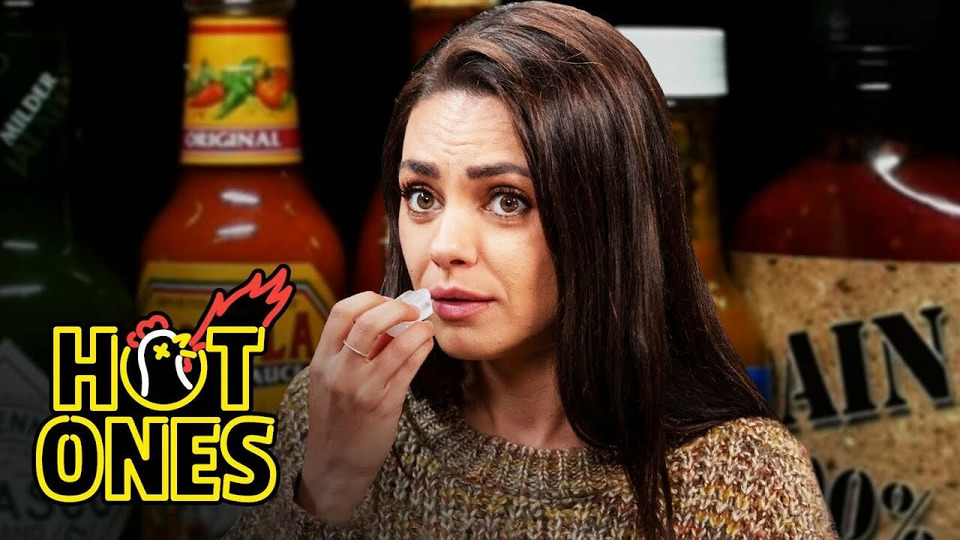 s16e06 — Mila Kunis Hits the Ranch While Eating Spicy Wings