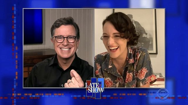 s2020e52 — Stephen Colbert from home, with Phoebe Waller-Bridge, Steve Martin