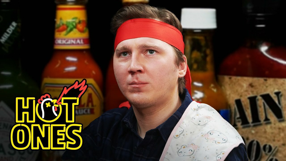s19e12 — Paul Dano Needs a Burp Cloth While Eating Spicy Wing