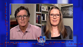 s2020e96 — Stephen Colbert from home, with Mary Trump