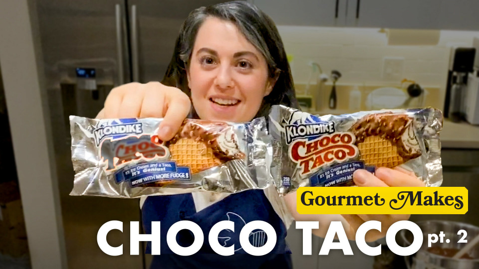 s01e44 — Pastry Chef Attempts to Make Gourmet Choco Tacos Part 2