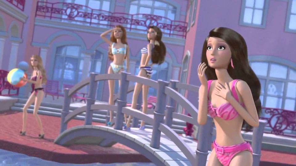 Barbie life in the dreamhouse perf pool party on sale