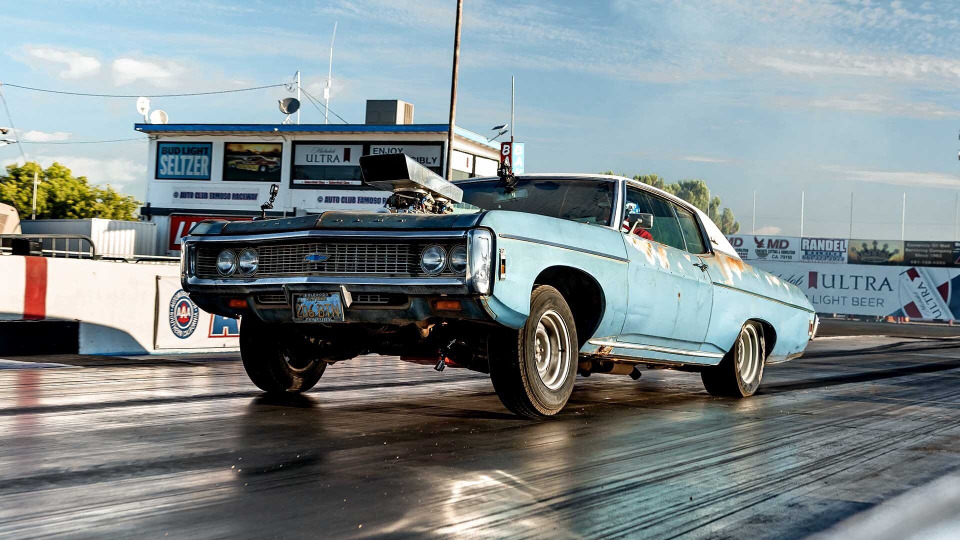 s05e08 — Back from the Dead: Tire Lifting Crusher Impala!
