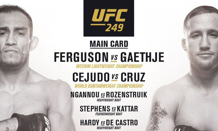 s2020e04 — UFC 249: Ferguson vs. Gaethje