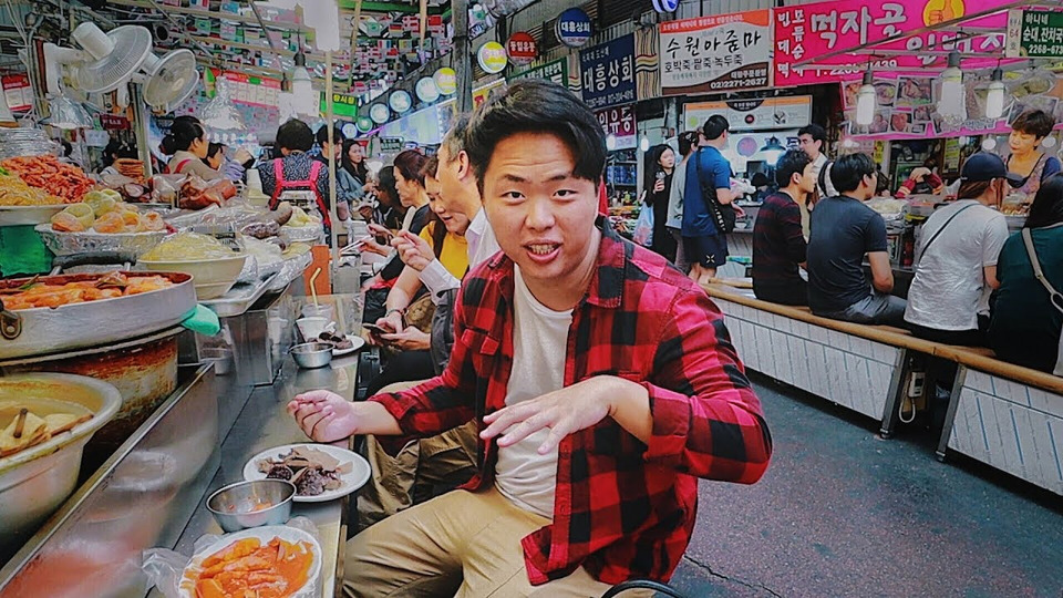 s06e08 — Корейский Рынок! Уличная Еда в Сеуле. Рынок Гвангянг