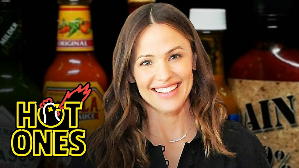 s14e08 — Jennifer Garner Says "Golly" While Eating Spicy Wings