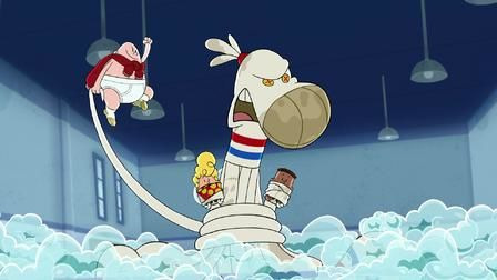 s01e09 — Captain Underpants and the Strange Strife of the Smelly Socktopus
