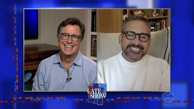 s2020e72 — Stephen Colbert from home, with Steve Carell, Wilco, Nick Kroll