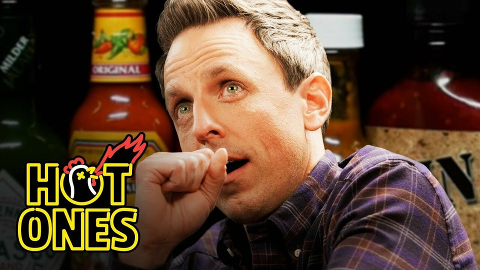 s08e03 — Seth Meyers Unravels While Eating Spicy Wings