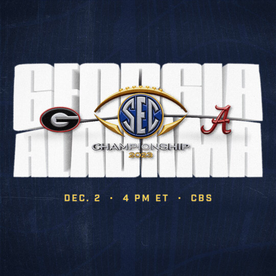 s2023e01 — 2023 SEC Championship Game: #1 Georgia Bulldogs (12-0) vs. #8 Alabama Crimson Tide (11-1)