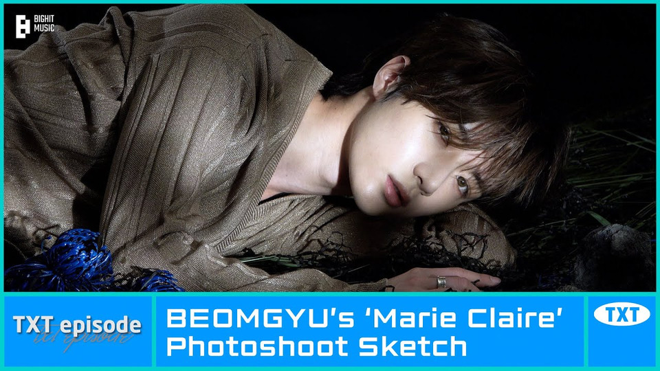 s2023e64 — [EPISODE] Beomgyu ’s 'Marie Claire’ | Photoshoot Sketch