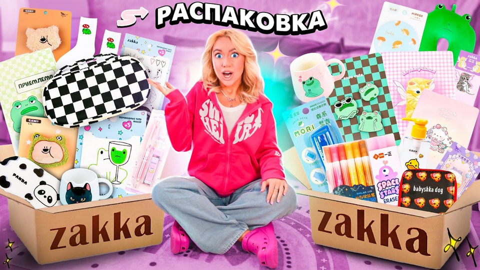 s2023e105 — большая распаковка ZAKKA! back to school 2023 // канцелярия и милые штучки