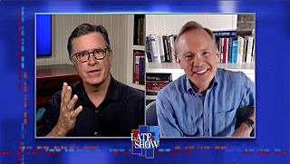 s2020e82 — Stephen Colbert from home, with John Dickerson, Black Pumas