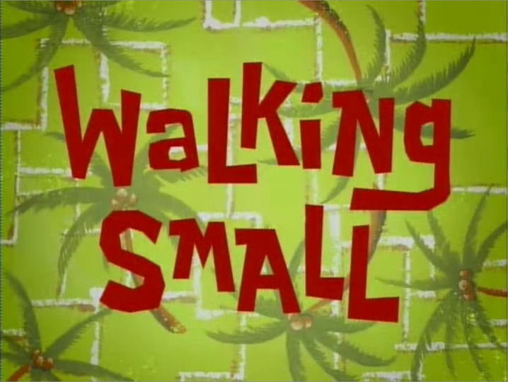 s01e37 — Walking Small