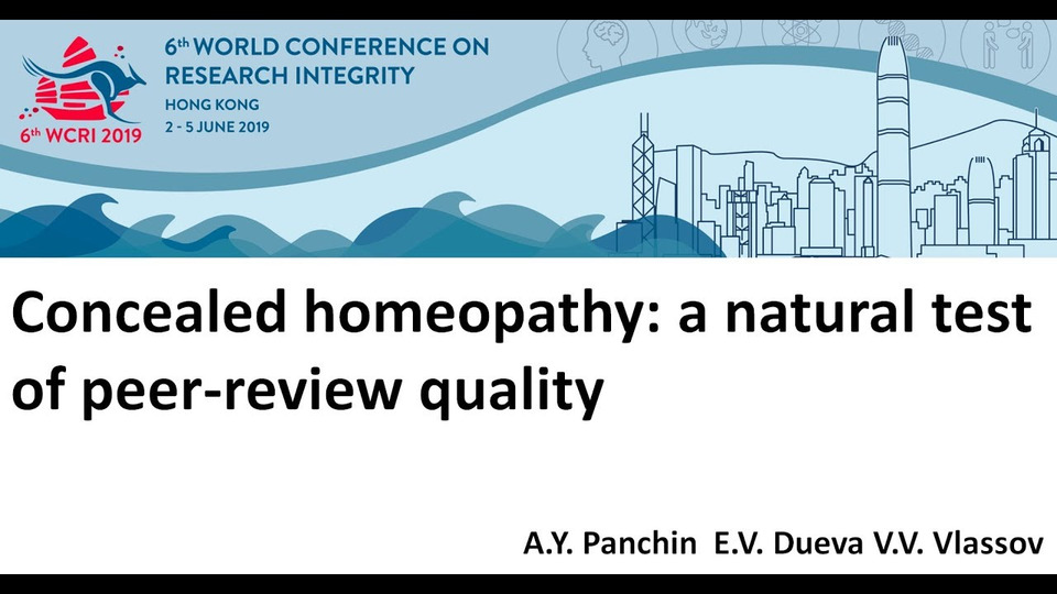 s04e01 — Release-active drugs as concealed homeopathy. 6th World Conference on Research Integrity