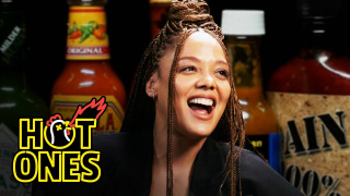 s18e07 — Tessa Thompson Feels Alive While Eating Spicy Wings