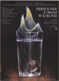 Pierścionek z orłem w koronie
