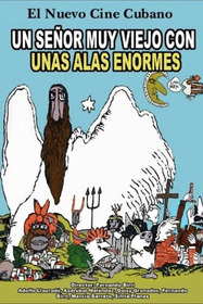 Un señor muy viejo con unas alas enormes