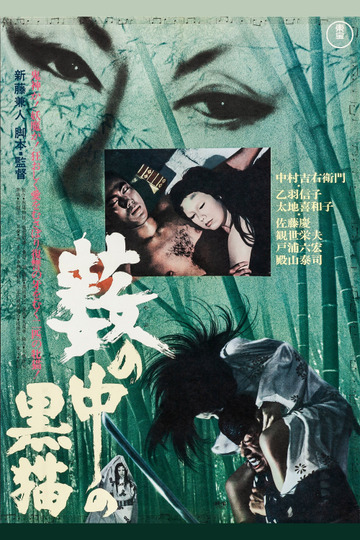 Черные кошки в бамбуковых зарослях