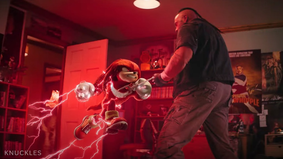 The trailer for the series "Knuckles", a spin-off of "Sonic the Hedgehog", has been released