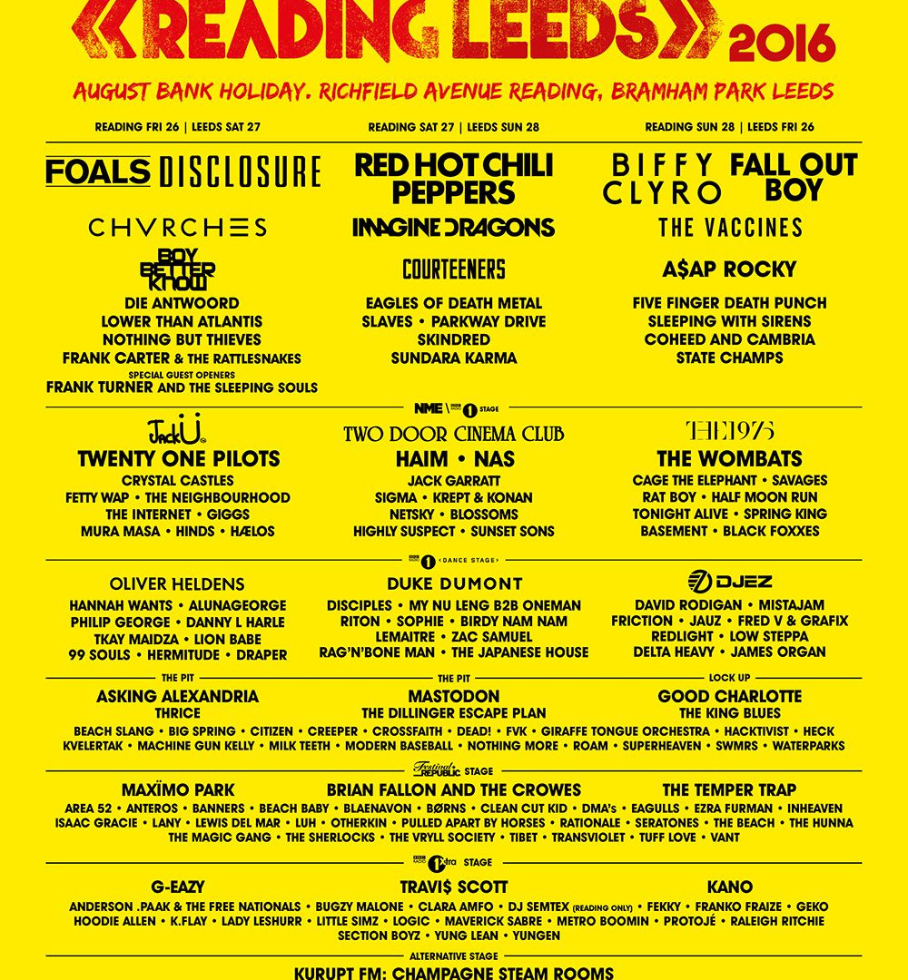 Show Reading and Leeds Festivals