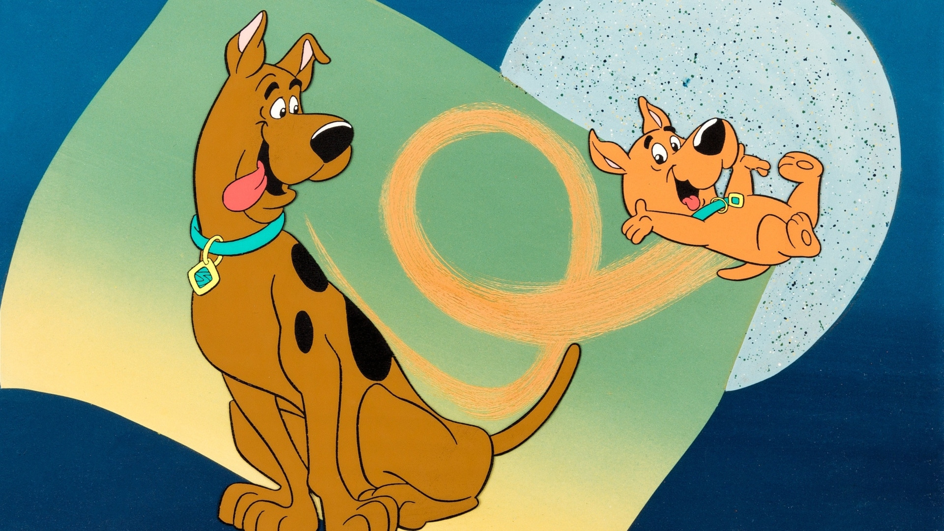 Cartoon Scooby and Scrappy-Doo