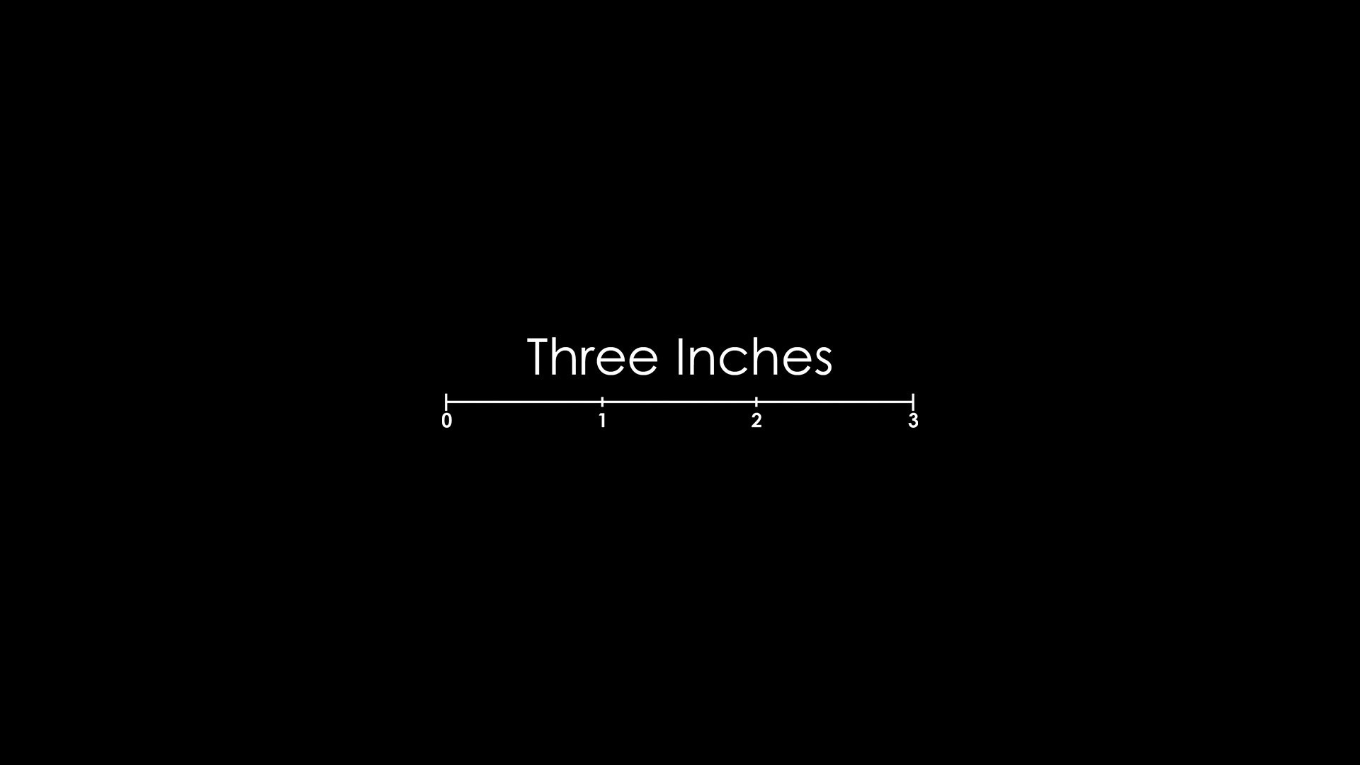 Show Three Inches
