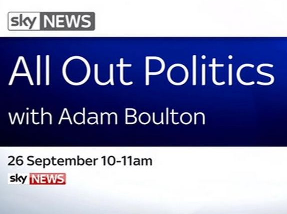 Show All Out Politics with Adam Boulton