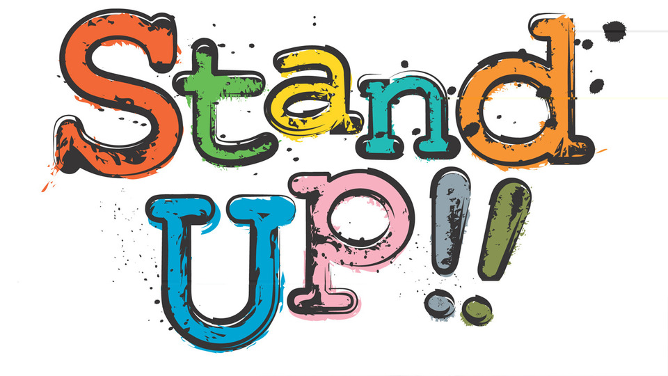 I can stand and more. Stand up надпись. Стендап лого. Up надпись. Стендап рисунок.